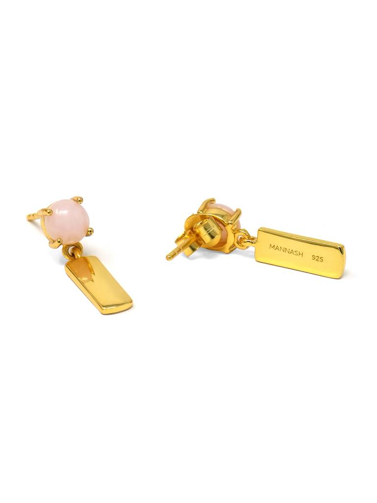 Rosy Bar Sterling Silver Drop Earrings : MCYED99D160