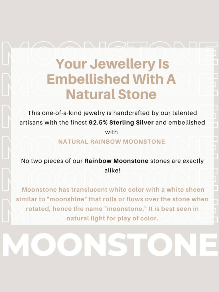 Mannash Rainbow Moonstone Coin Gold Plated Sterling Silver Pendant Necklace