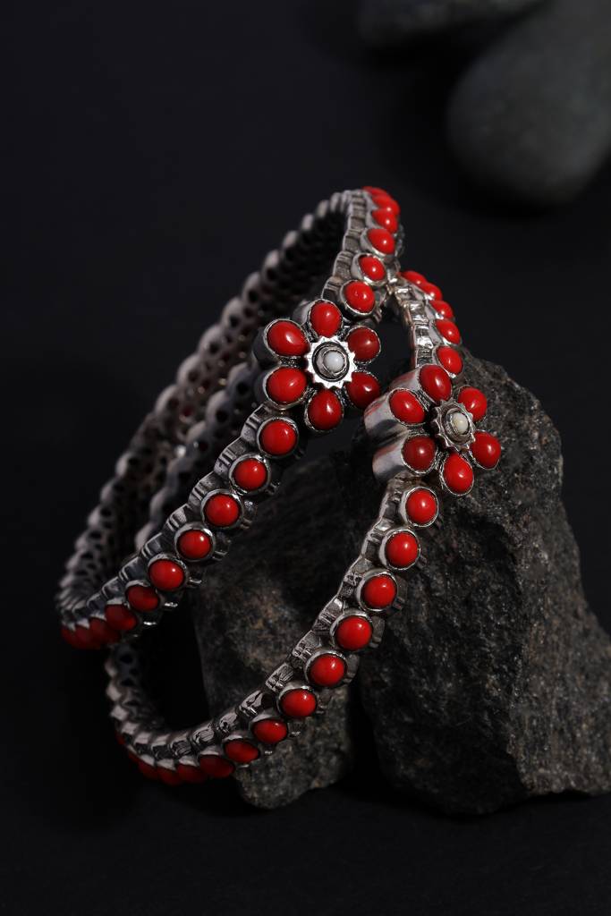 Temple Coral Bangles : MDECMIX27