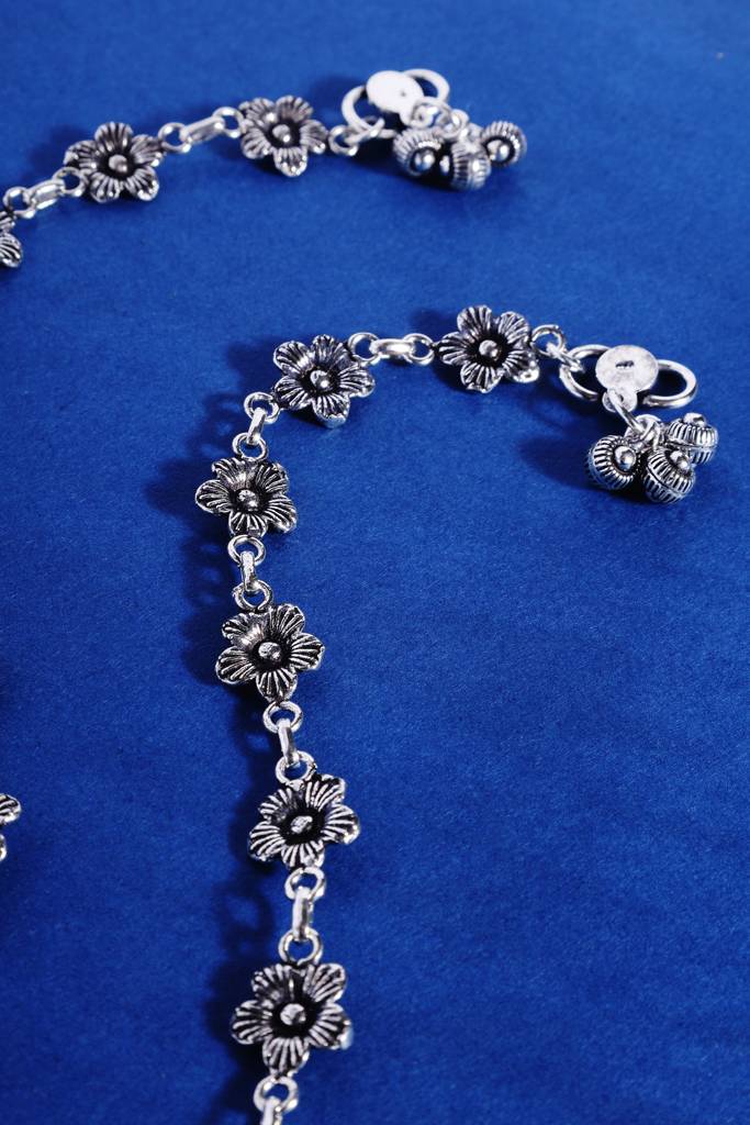 Rose Silver Anklets : MDECMIX41