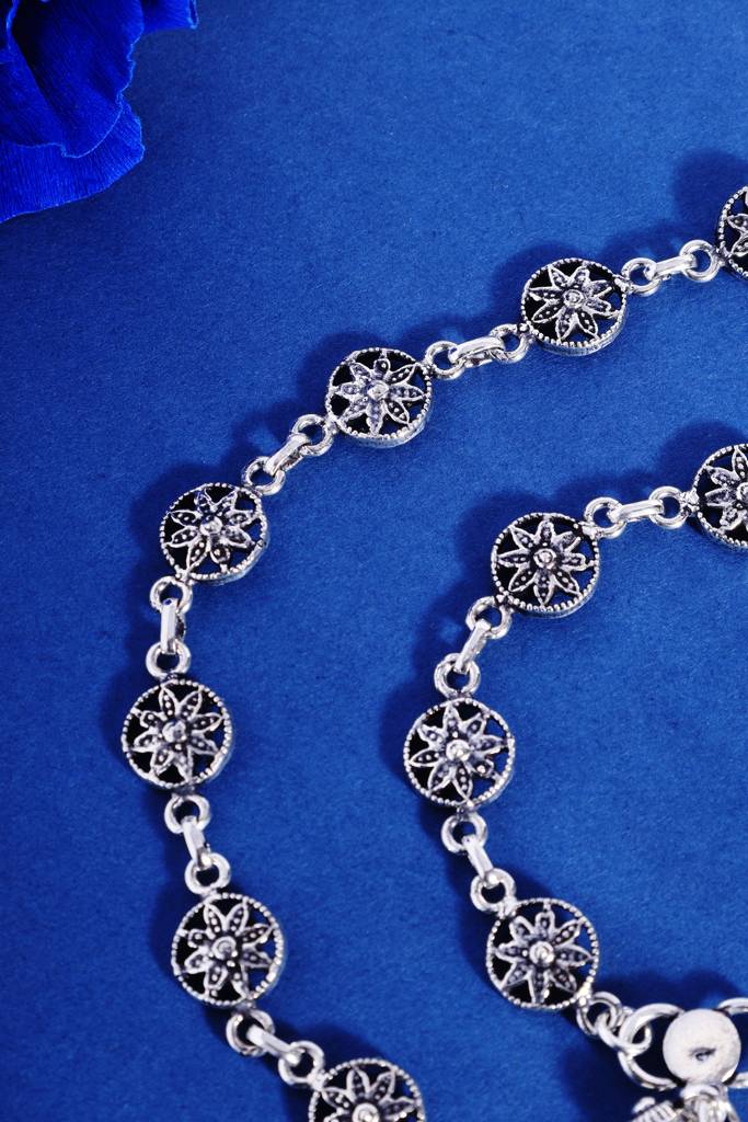 Silver Spoke Anklets : MDECMIX48