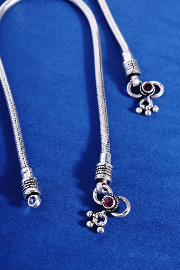 Silver Snake Anklets : MDECMIX59
