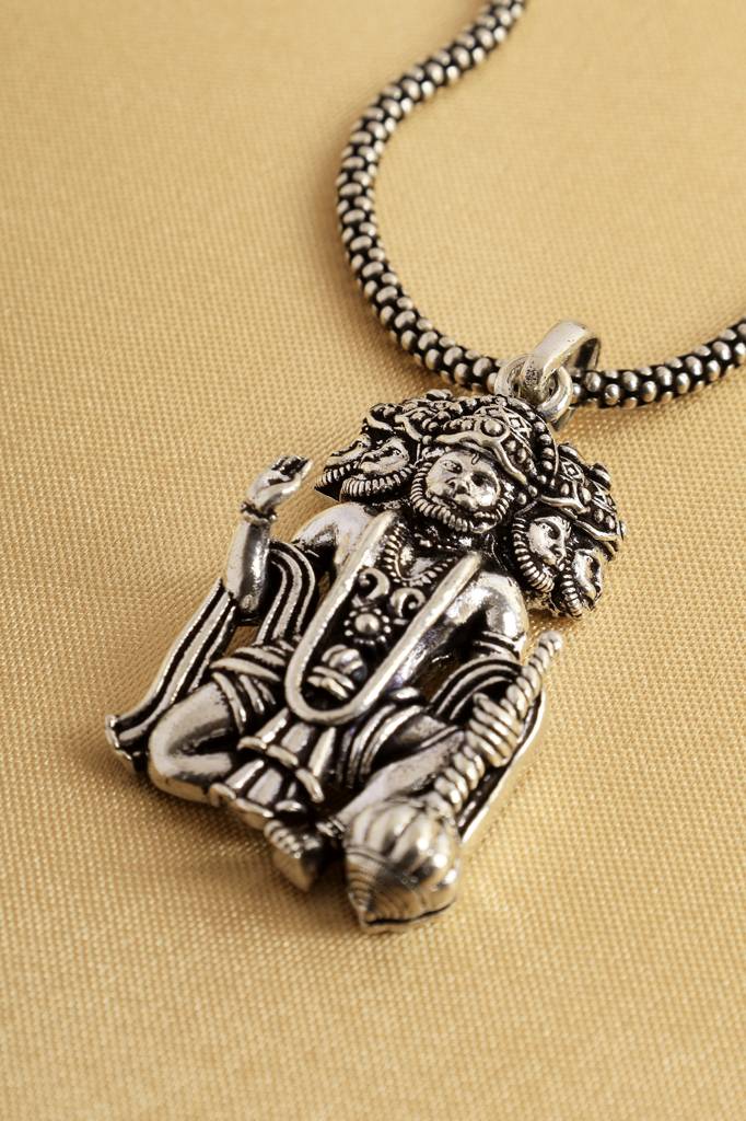 3D Panchmukhi Hanuman Pendant Chain : MDECMIX63