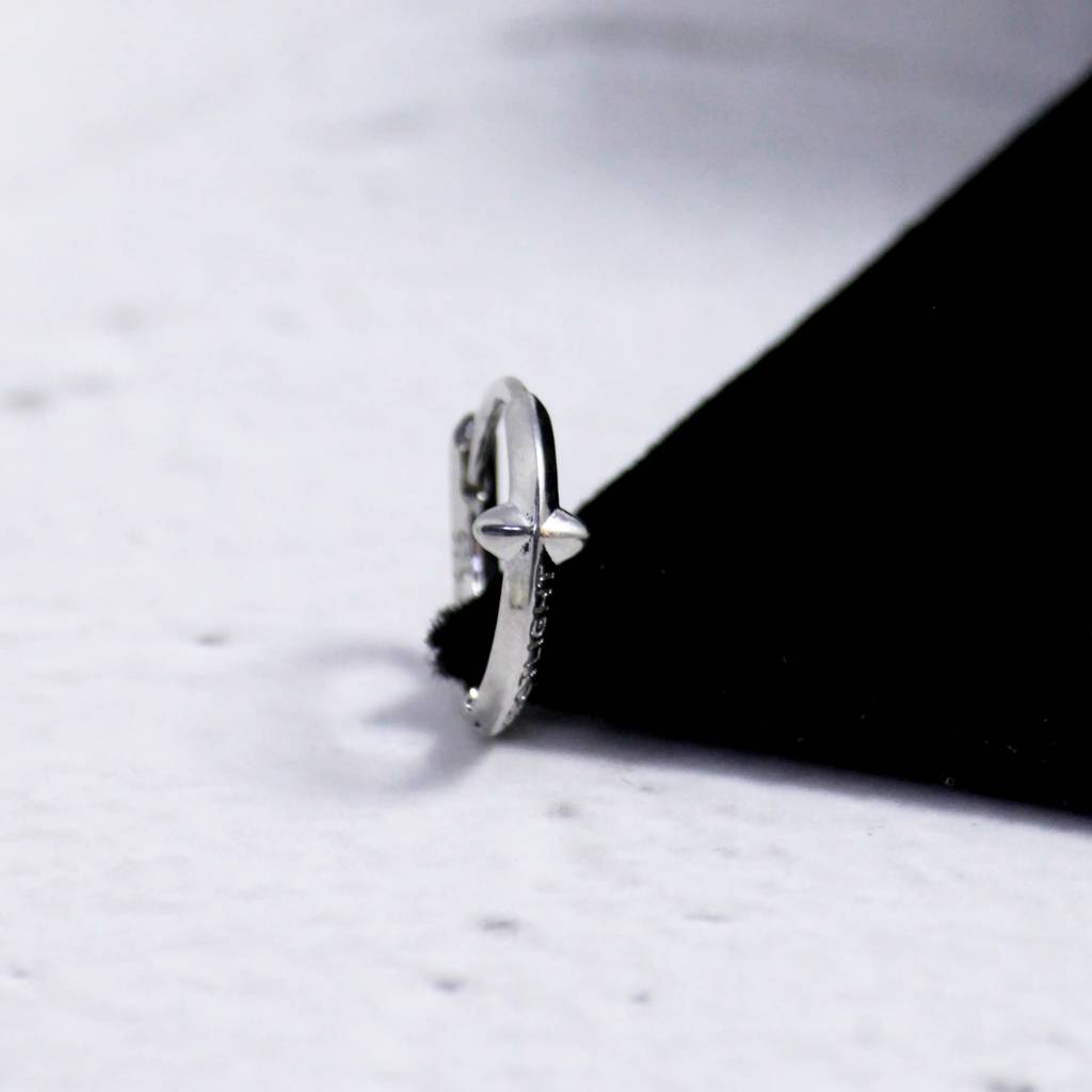 Minimalist Kpop Silver Earrings For Men & Boys : ME2C0045