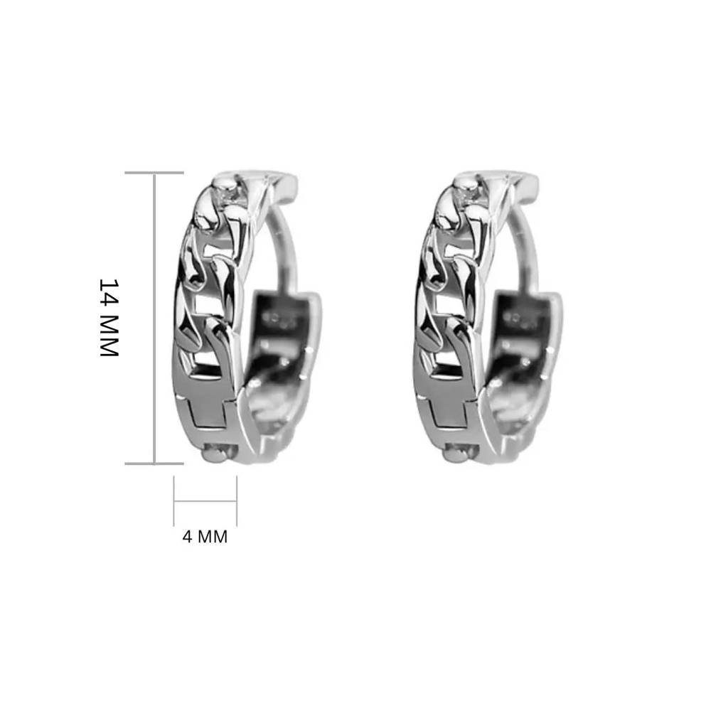 Sion Silver Earrings For Men & Boys : ME2C0275