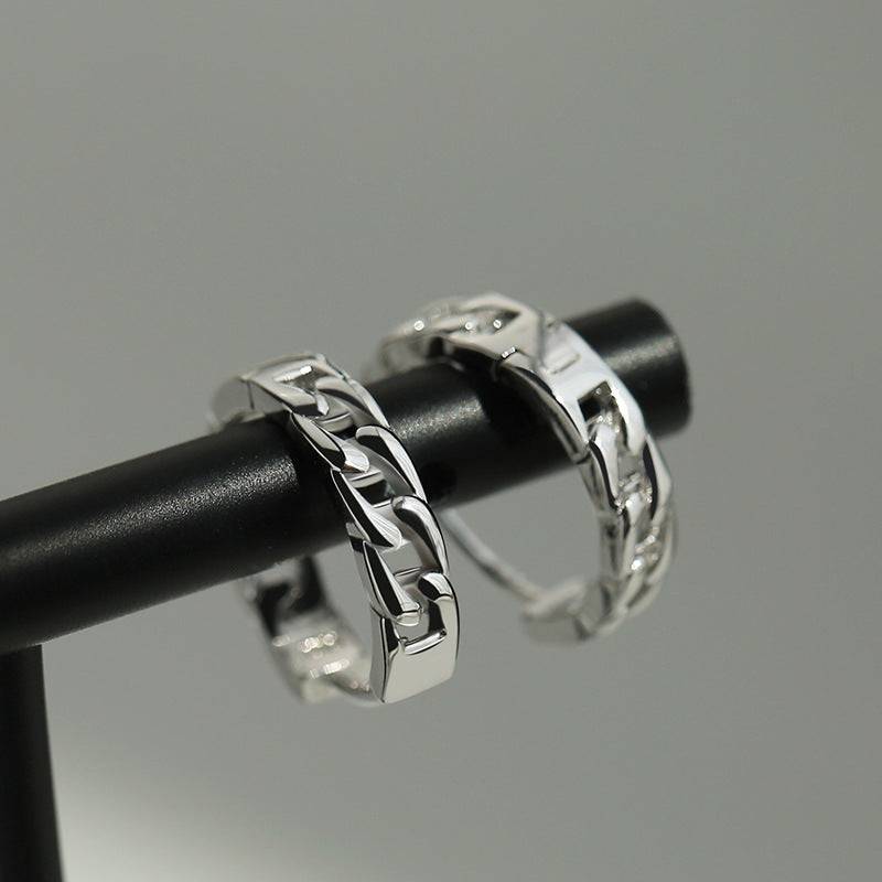Sion Silver Earrings For Men & Boys : ME2C0275
