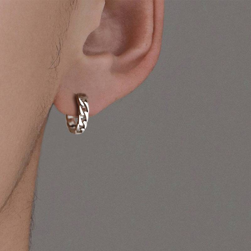 Sion Silver Earrings For Men & Boys : ME2C0275