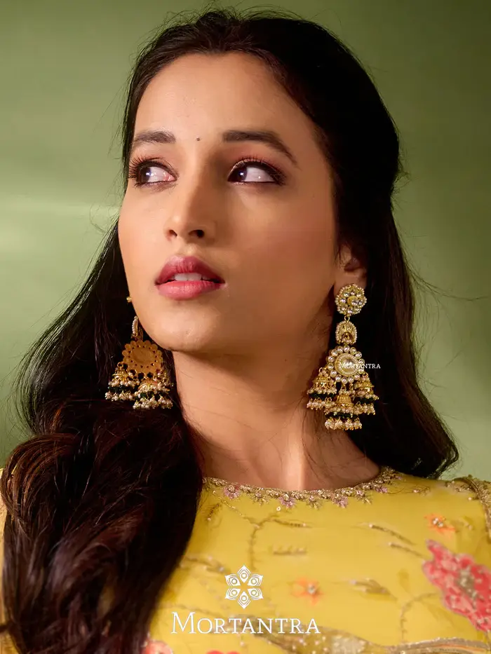 Gold Plated Jadau Kundan Earrings : ME476