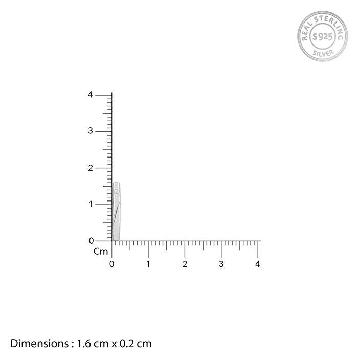 925 Silver Minimal Hoop Earring For Him| Studs To Gift Men & Boys : MER0103