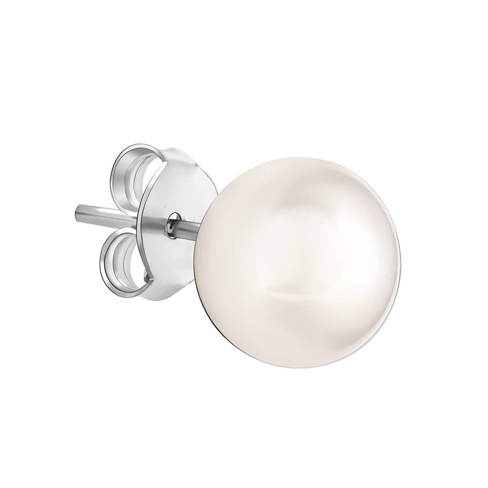 925 Silver Pearlina Stud For Men : MER015
