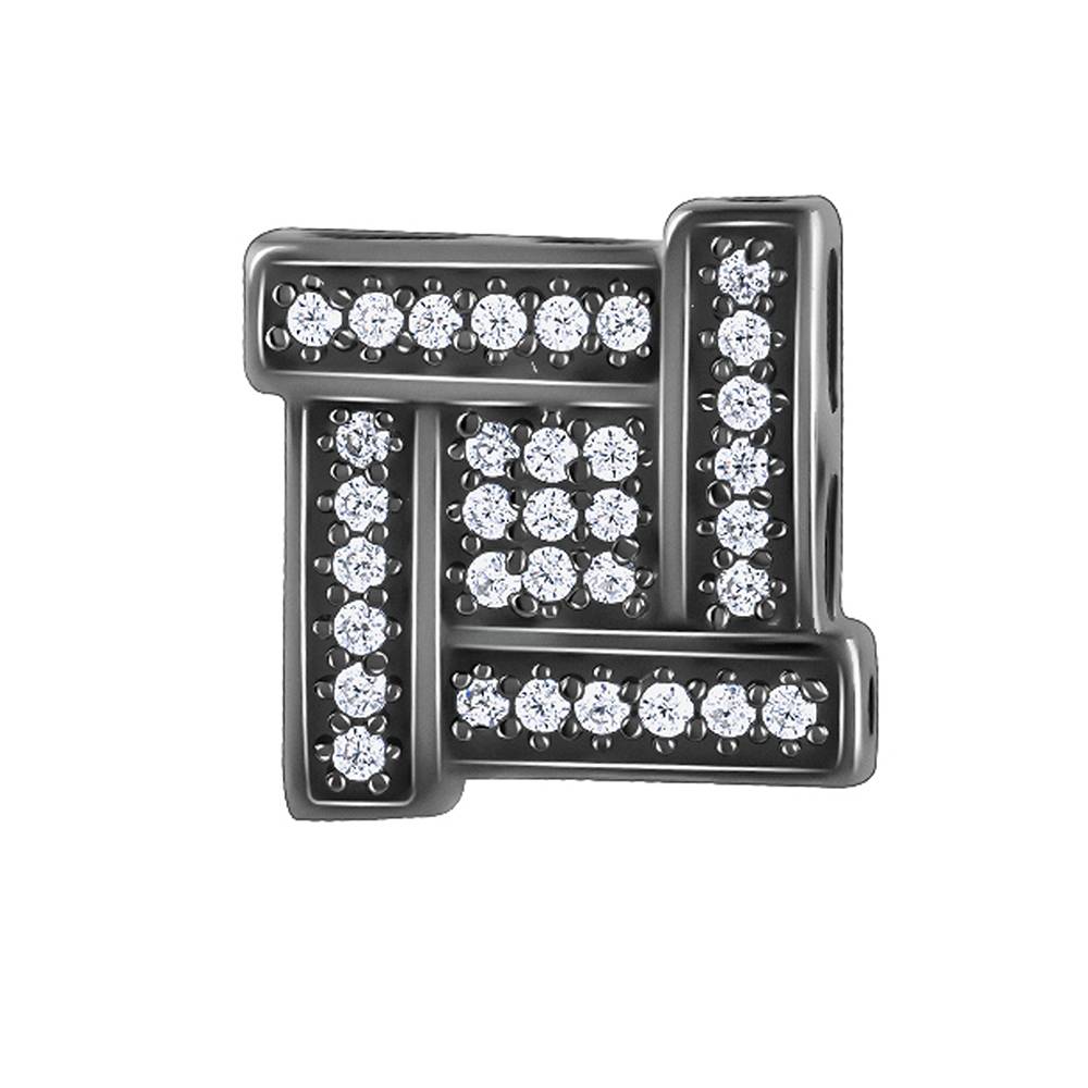 925 Black Rhodium Shizu Stud For Him : MER030