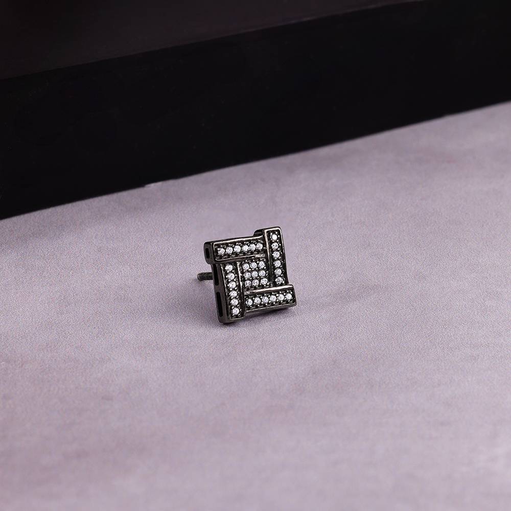 925 Black Rhodium Shizu Stud For Him : MER030