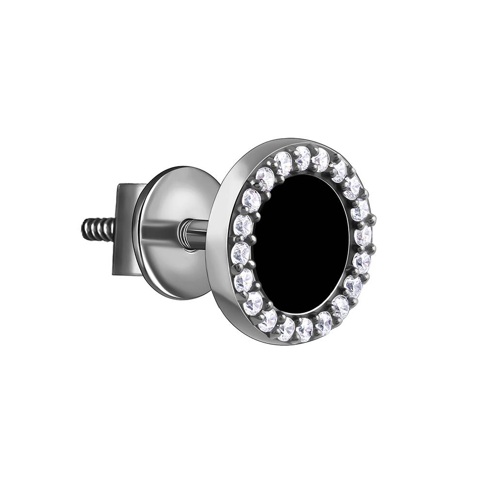 Giva 925 Black Rhodium Blake Stud For Him : MER032MER032