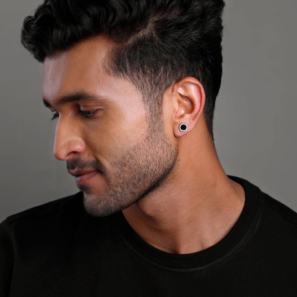 Giva 925 Black Rhodium Blake Stud For Him : MER032MER032