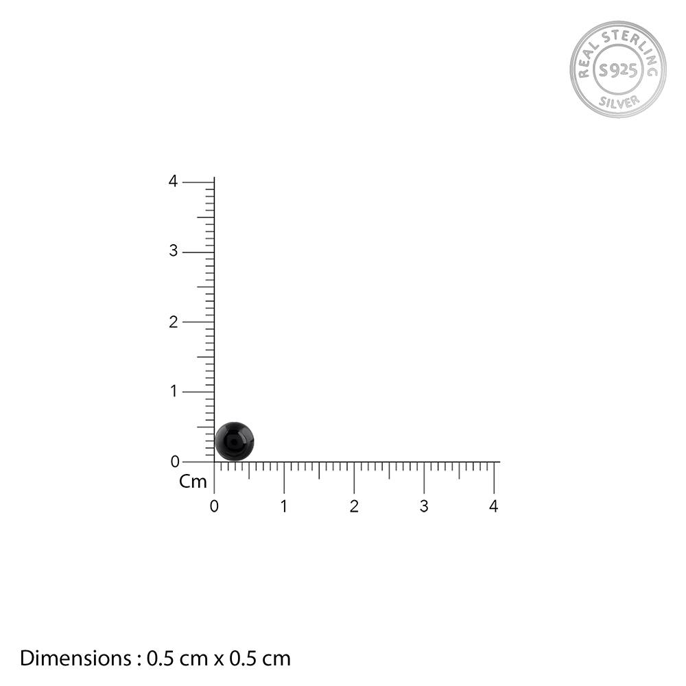 Giva 925 Black Rhodium Rizz Stud For Him : MER035MER035