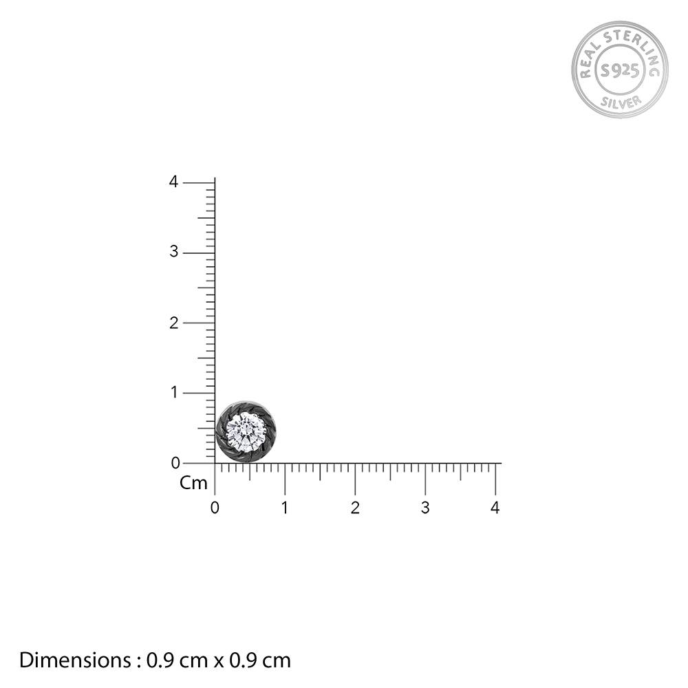 Giva 925 Black Rhodium Loki Stud For Him : MER037MER037