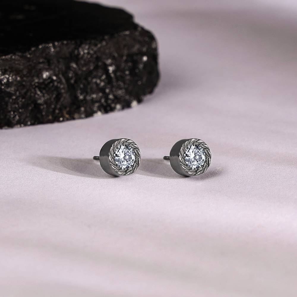Giva 925 Black Rhodium Loki Stud For Him : MER037MER037