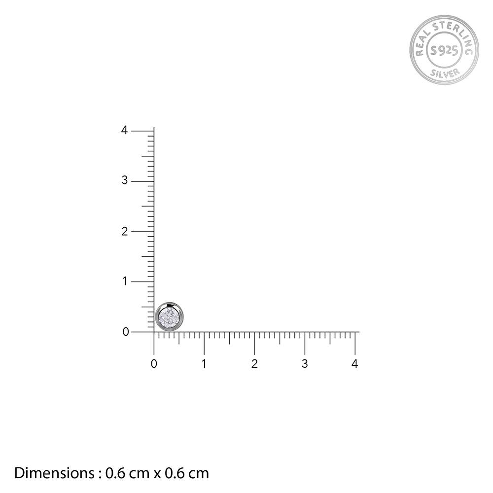 Giva 925 Black Rhodium Dapper Stud For Him | Gifts For Mens And Boys| With Certificate Of Authenticity And 925 Stamp  : MER039