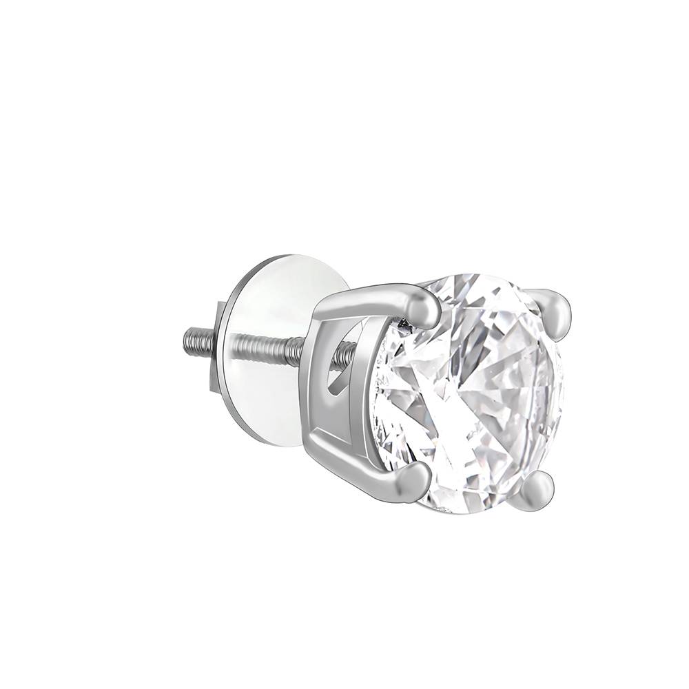 925 Silver Shining Star Earrings For Men : MER03MER03