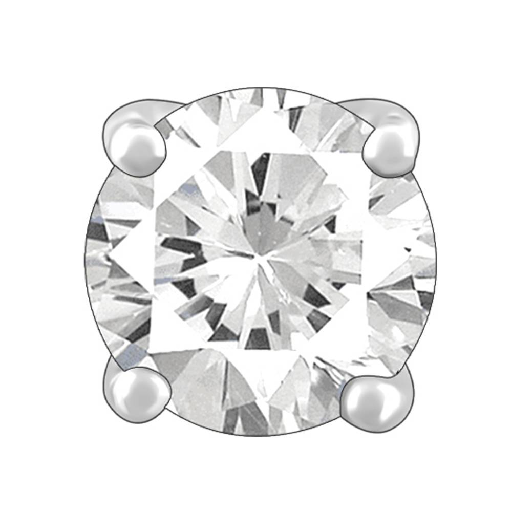 925 Silver Shining Star Earrings For Men : MER03