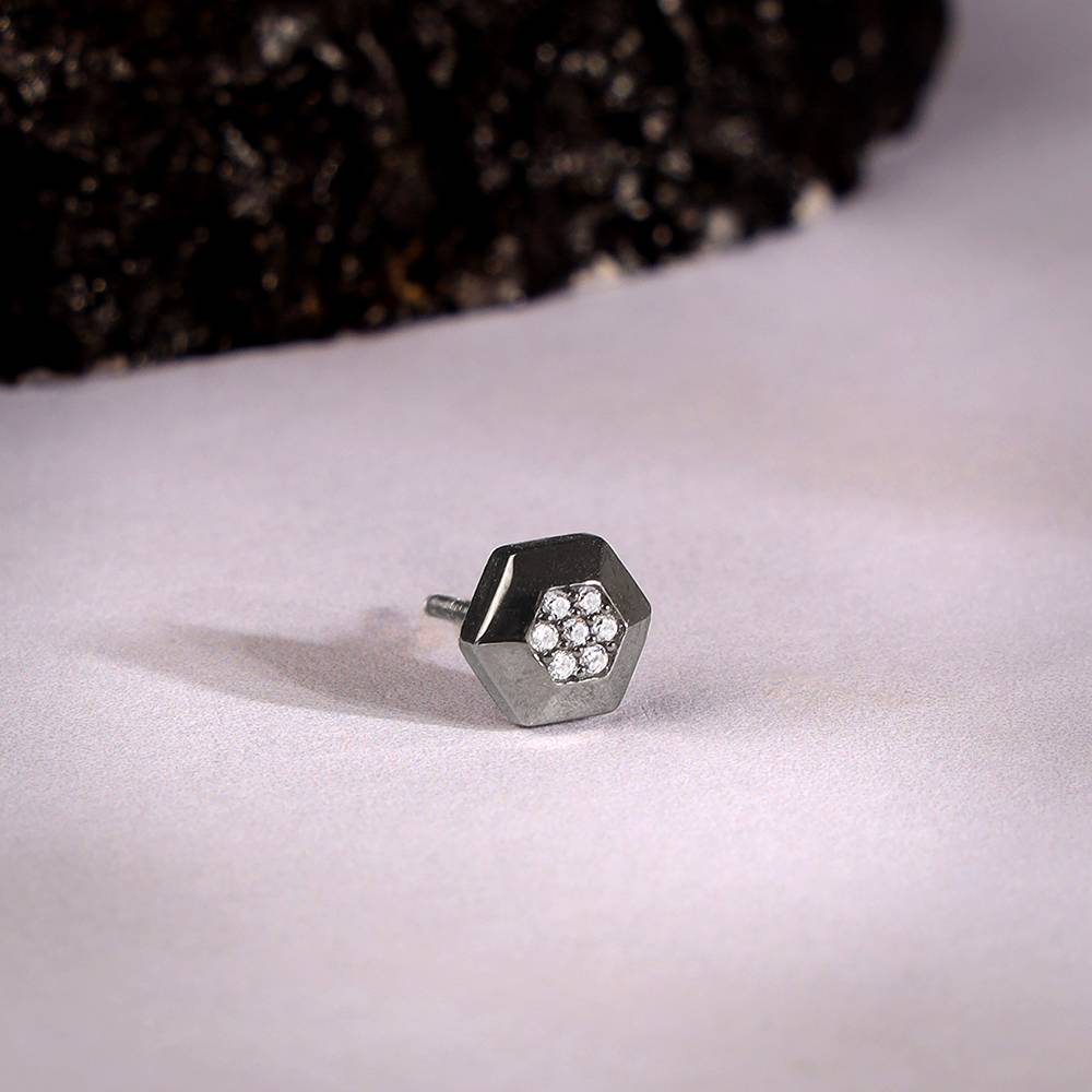 Giva 925 Black Rhodium Adam Stud For Him : MER041