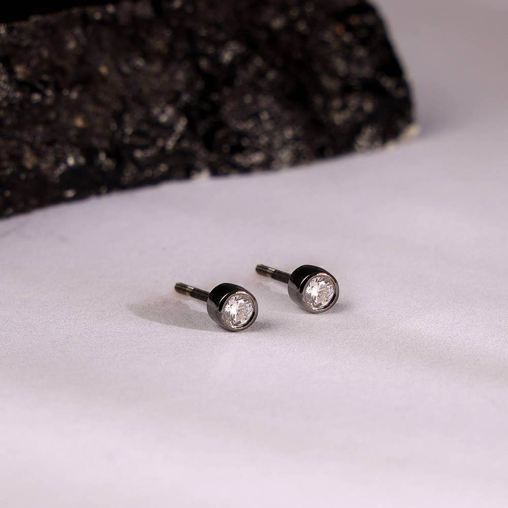 Giva 925 Black Rhodium Akuji Stud For Him : MER043MER043
