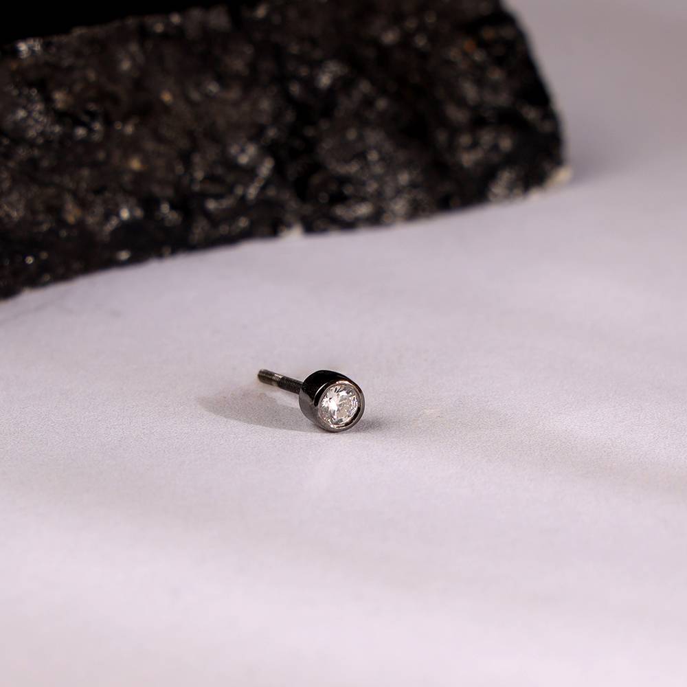 Giva 925 Black Rhodium Akuji Stud For Him : MER043