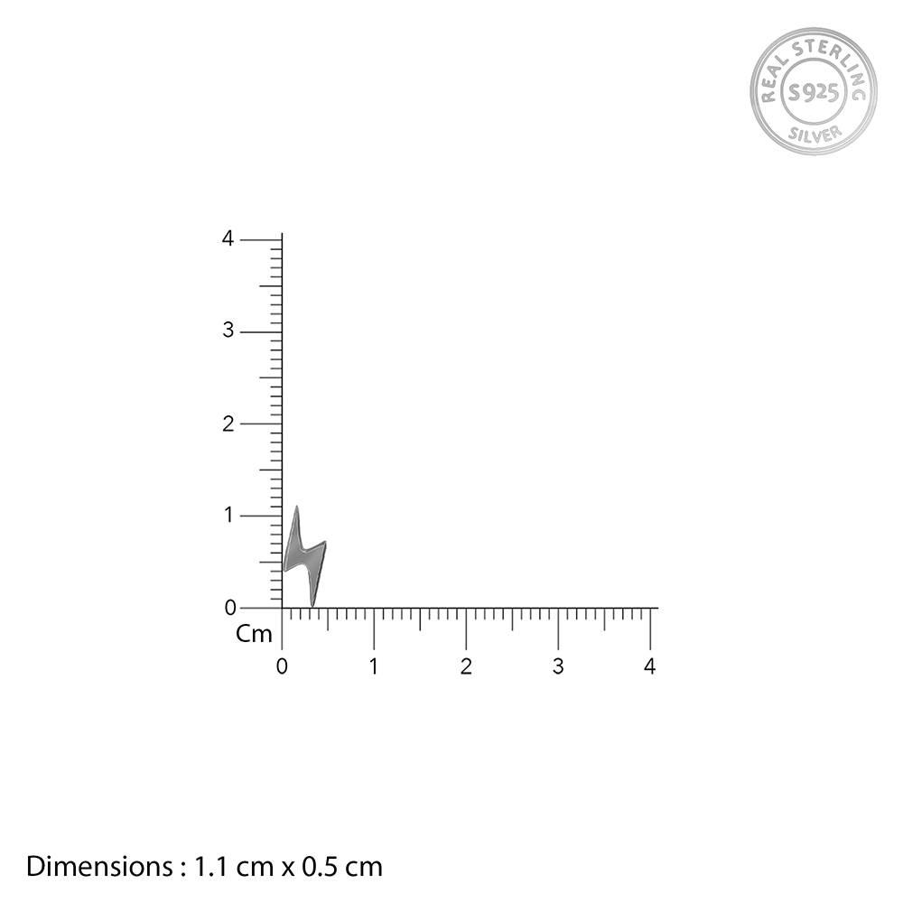 Giva 925 Black Rhodium Thor Stud For Him : MER044MER044