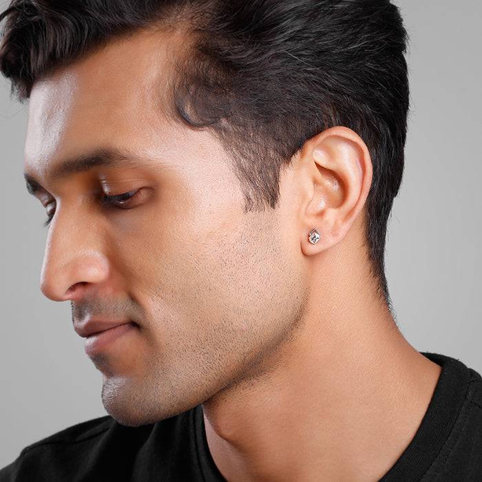 925 Silver Glint Stud For Him, Studs To Gift Men & Boys : MER058
