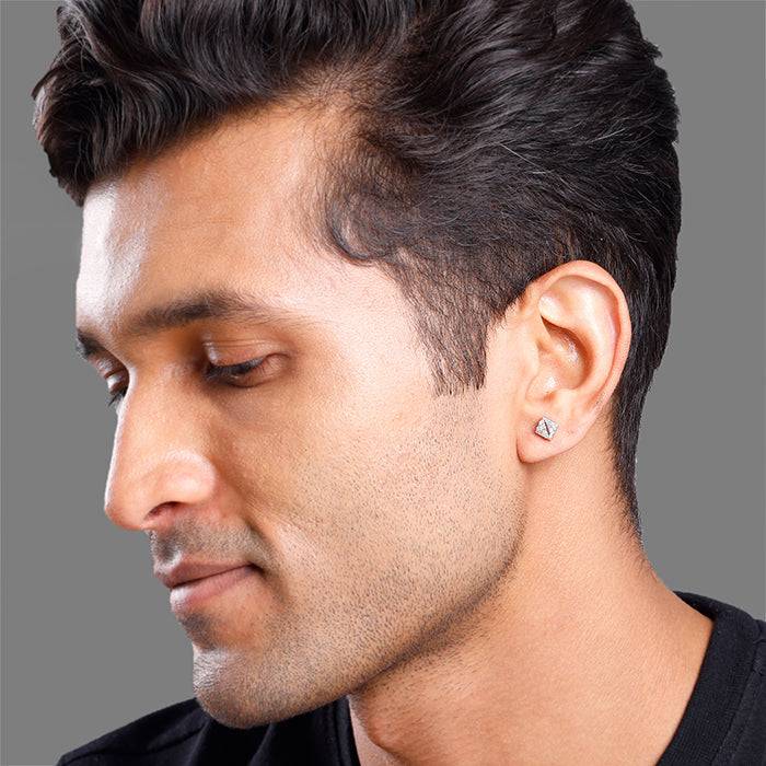 925 Silver Edifac Stud For Him|Studs To Gift Men & Boys : MER061