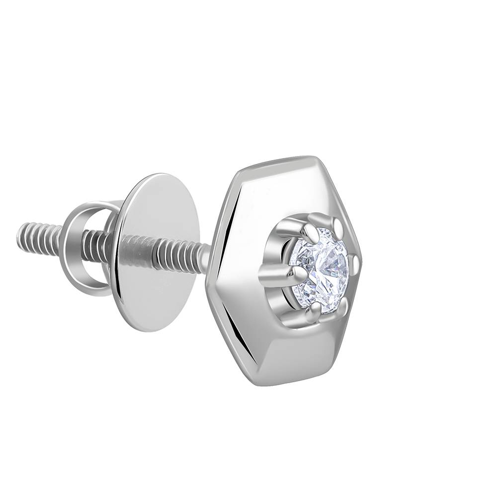 Giva 925 Silver Galaxy Edge Stud For Him : MER077