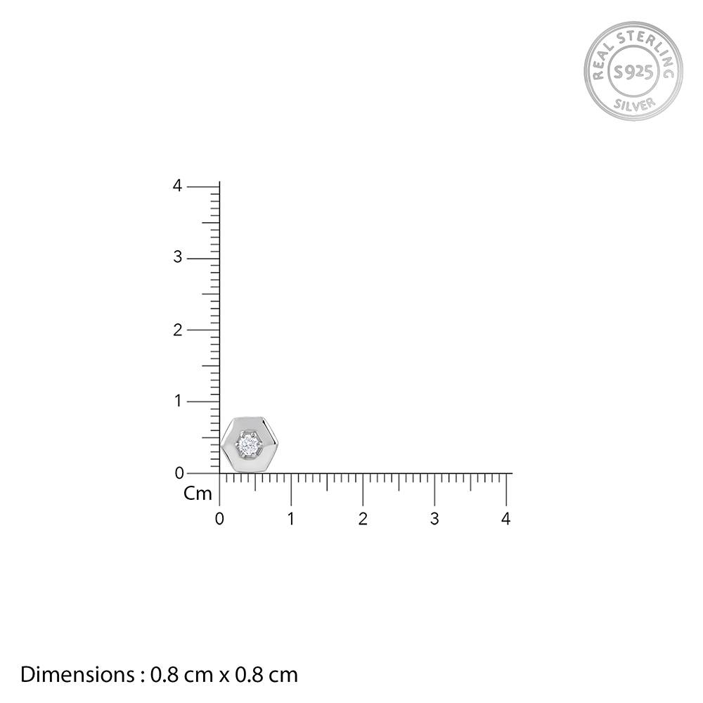 Giva 925 Silver Galaxy Edge Stud For Him : MER077