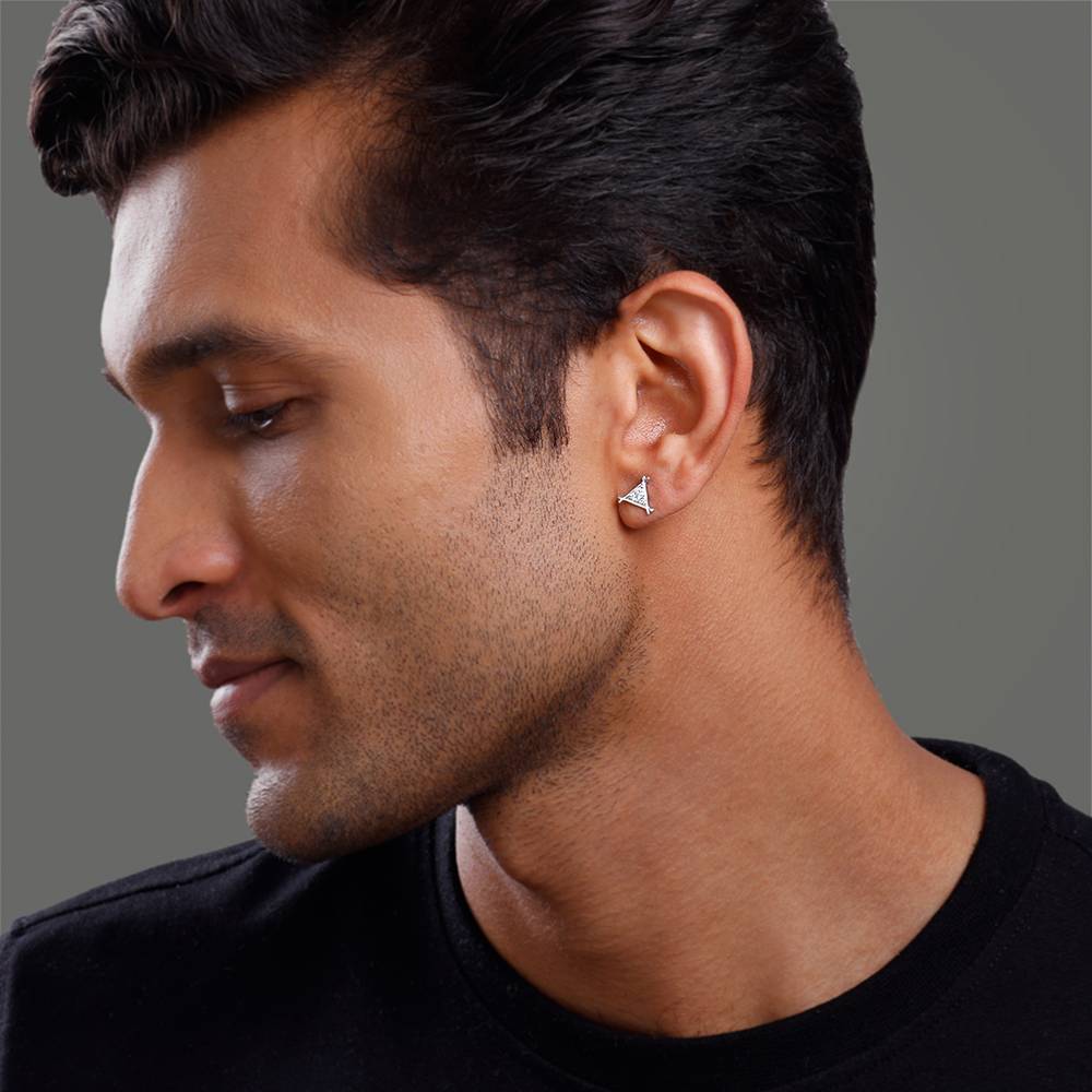 Giva 925 Silver Triangle Stud For Him : MER080