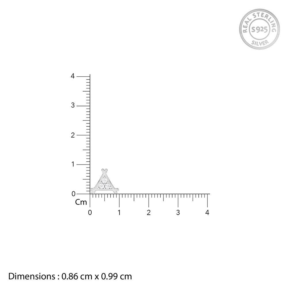 Giva 925 Silver Triangle Stud For Him : MER080