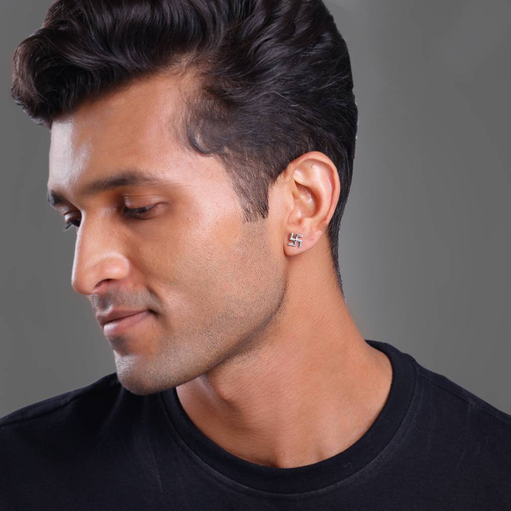 Swastik Stud For Him : MER084