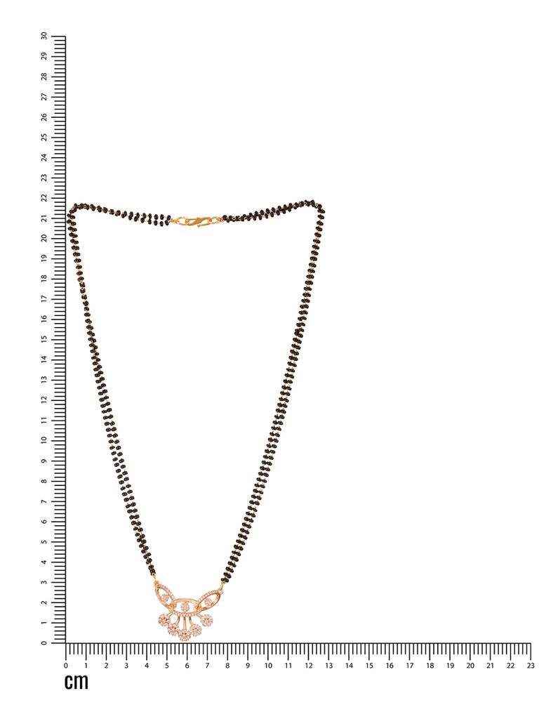Rose Gold-Plated Mangalsutra-50042 : MGS-JS24-50042