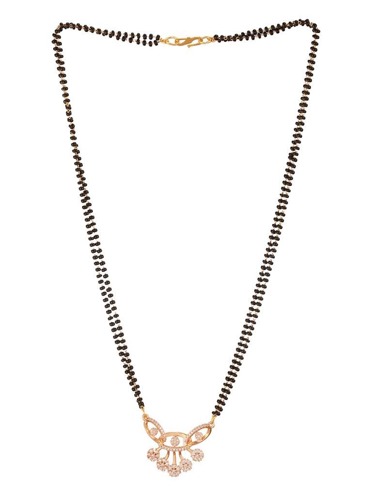 Rose Gold-Plated Mangalsutra-50042 : MGS-JS24-50042