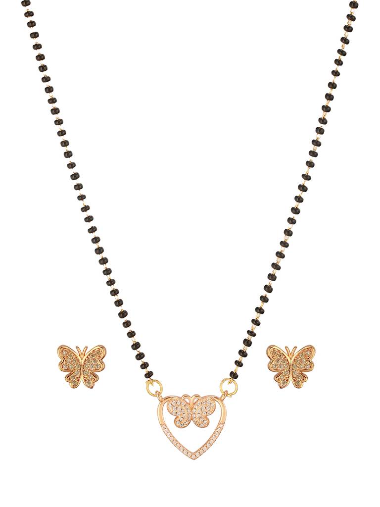 Rose Gold-Plated Mangalsutra-50048 : MGS-JS24-50048