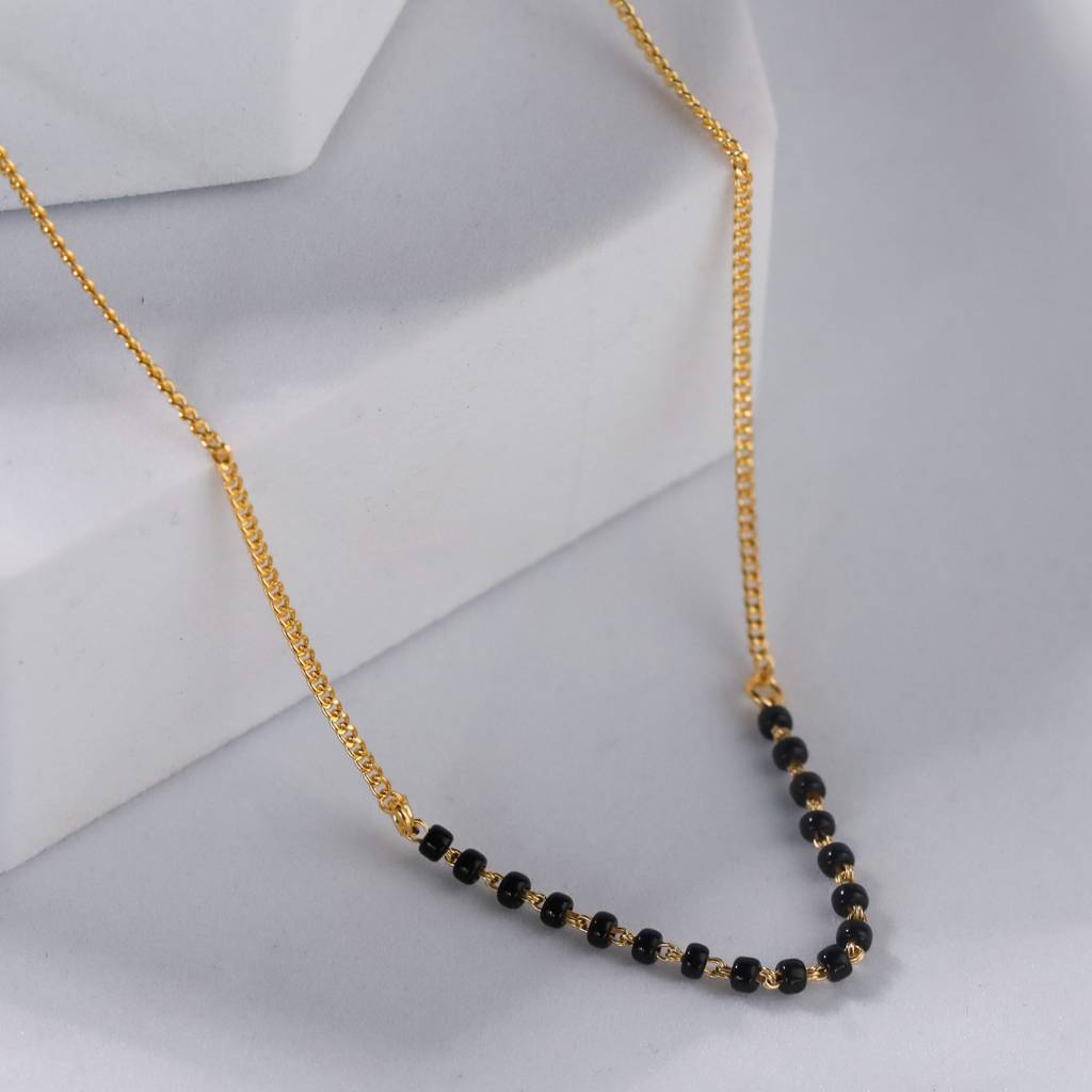 Classic Silver Chain Mangalsutra |  92.5 Silver | 22K Gold Plated : Classic_Silver_Chain_Mangalsutra_Gold_Plated_Apr25