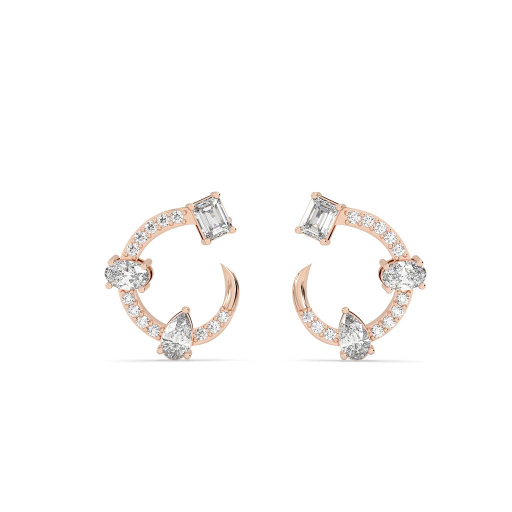 Triad Hoop Earrings : SFJ0924ER-032