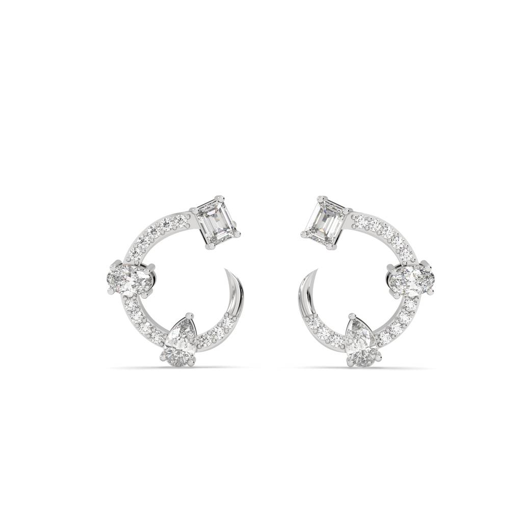 Triad Hoop Earrings : SFJ0924ER-032