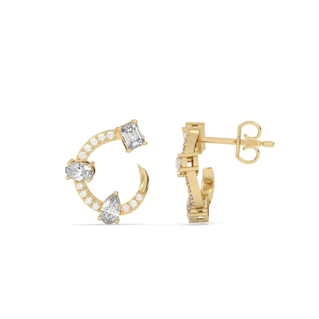 Triad Hoop Earrings : SFJ0924ER-032