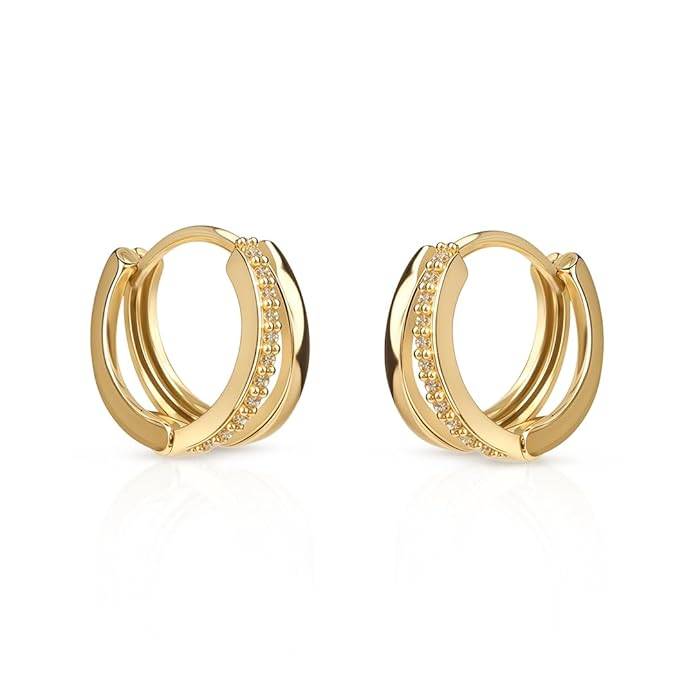 Amalfa Mira'S Huggie Hoop Earrings For Women & Girls : MITIERGD