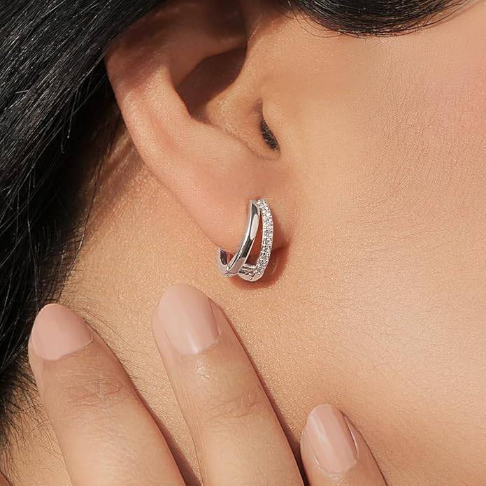 Amalfa Mira'S Huggie Hoop Earrings For Women & Girls : MITIERSL