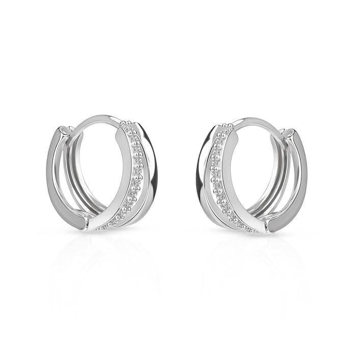 Amalfa Mira'S Huggie Hoop Earrings For Women & Girls : MITIERSL