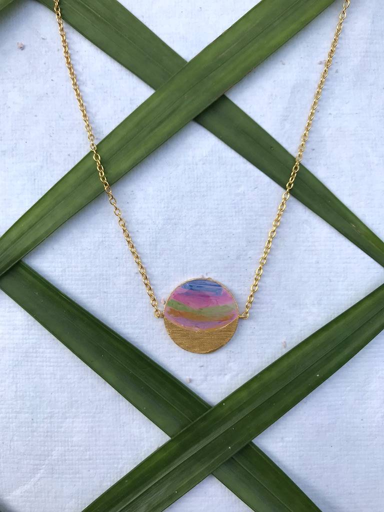 Phase Necklace - Gibbious Moon