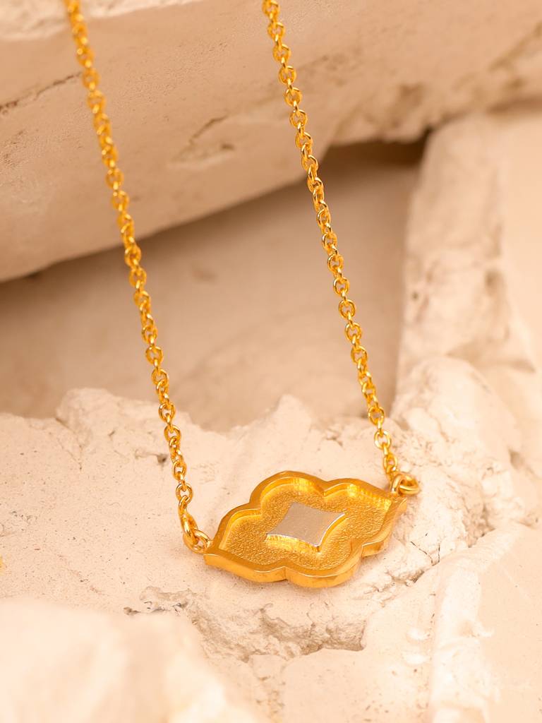 Mitali Jain Jodhpur Necklace : MJ484_Golden