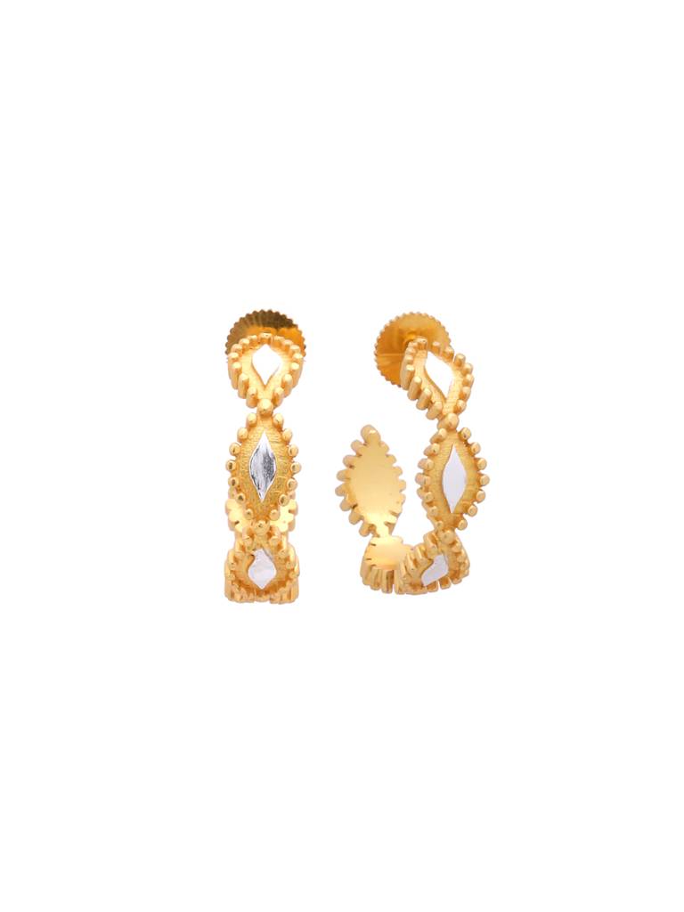 Mitali Jain Bikaner Hoops Small : MJ485_Golden