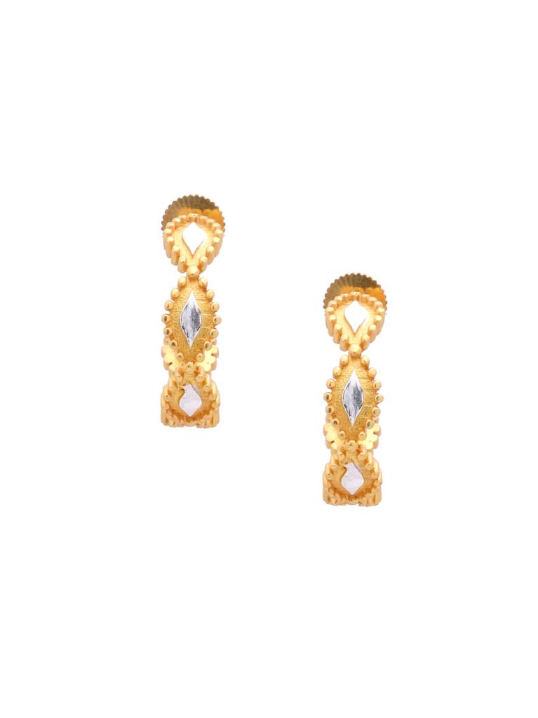 Mitali Jain Bikaner Hoops Small : MJ485_Golden