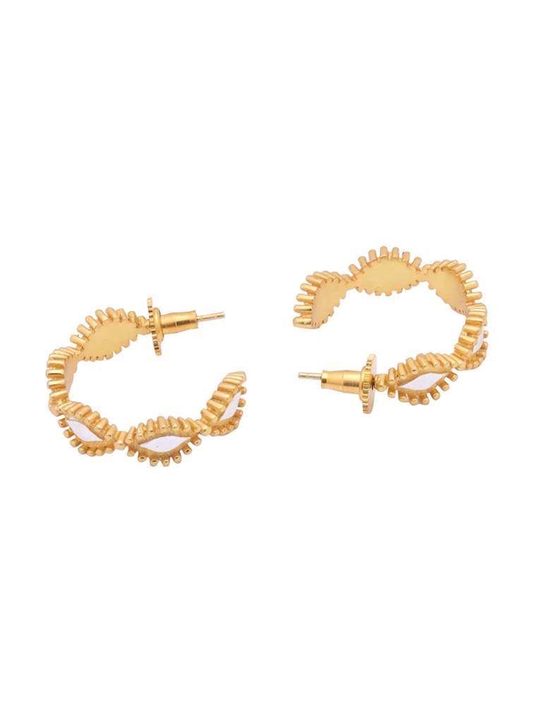 Mitali Jain Bikaner Hoops Small : MJ485_Golden